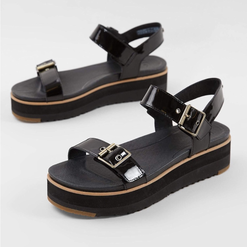 Black Platform Sandals Ugg brand